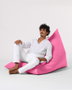 Atelier Del Sofa Pouf Grande Big Bed Rosa Exterior Impermeable Jardin 145x90x35cm